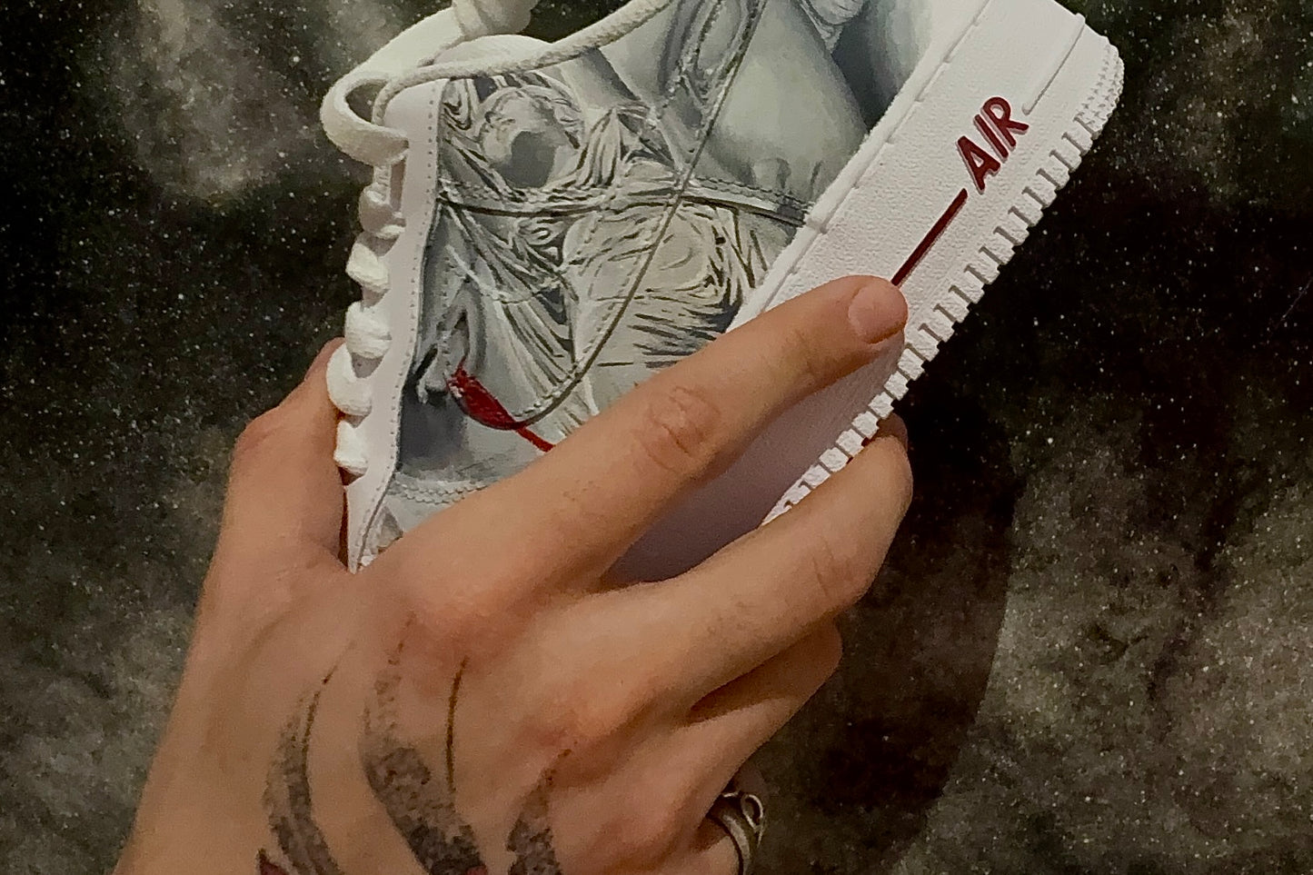 “Blood & Beauty” Custom Nike AirForce Ones